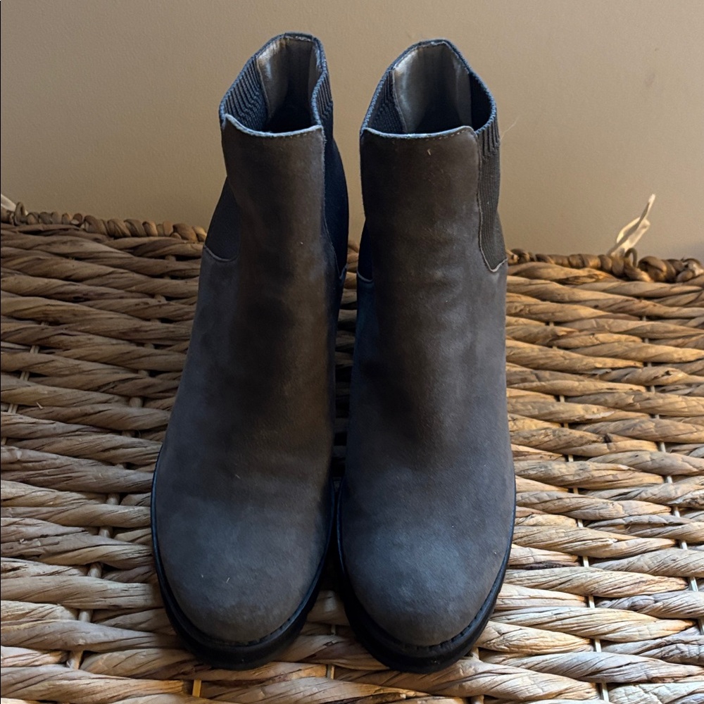 Eileen Fisher Charcoal Wedge Boots
